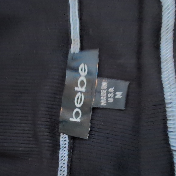 Darling! Bebe Black Long Sleeve Top M - Picture 5 of 5